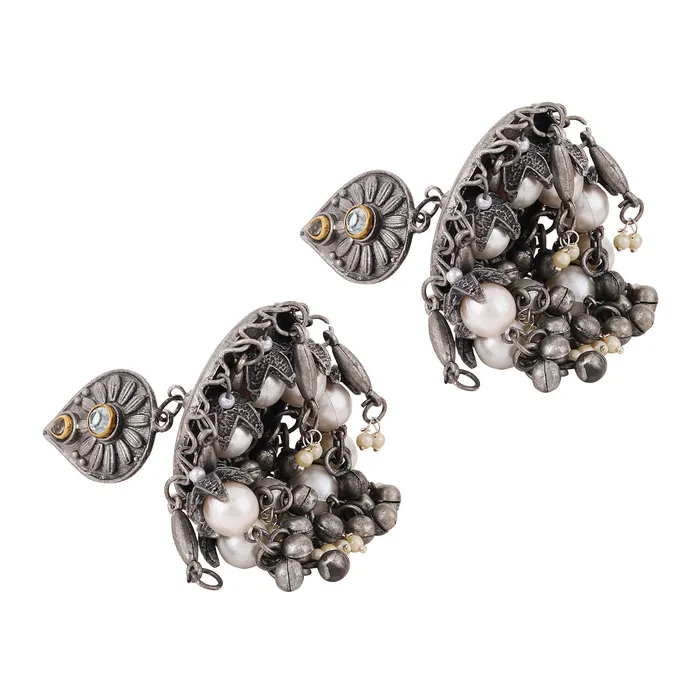 Earrings Teejh Teejh Vidyarani Oxidised Earrings