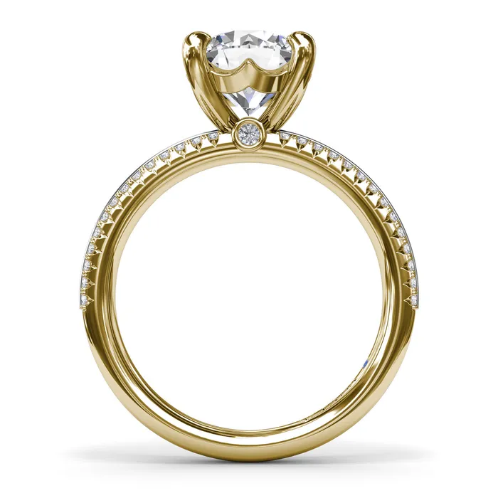 Fana 14K Yellow Gold SemiMounting Earrings Fana 14K Yellow Gold SemiMounting Earrings