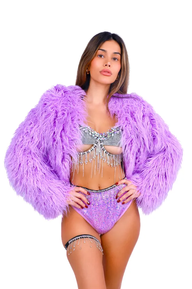 FULL OUTFITLavender Midnight Fuzzy 5 pcs THE LUMI SHOP Earrings