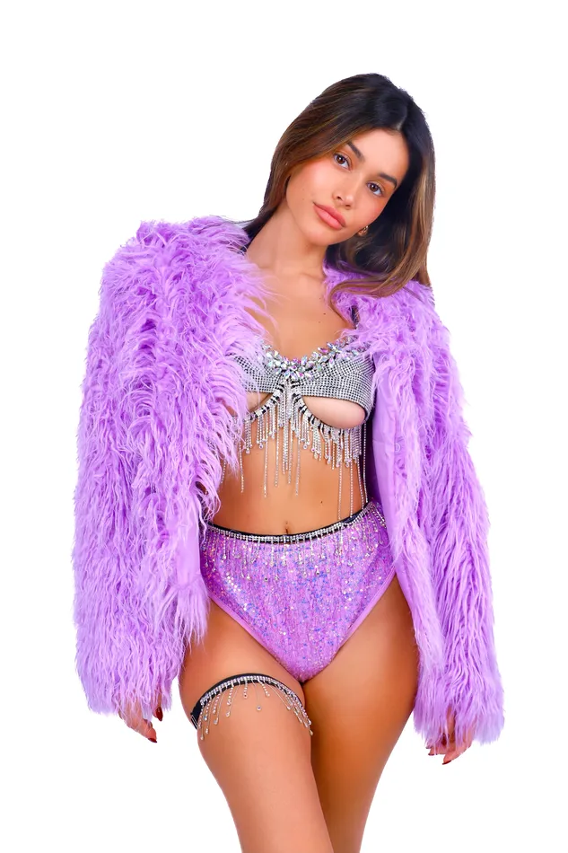 FULL OUTFITLavender Midnight Fuzzy 5 pcs THE LUMI SHOP Earrings