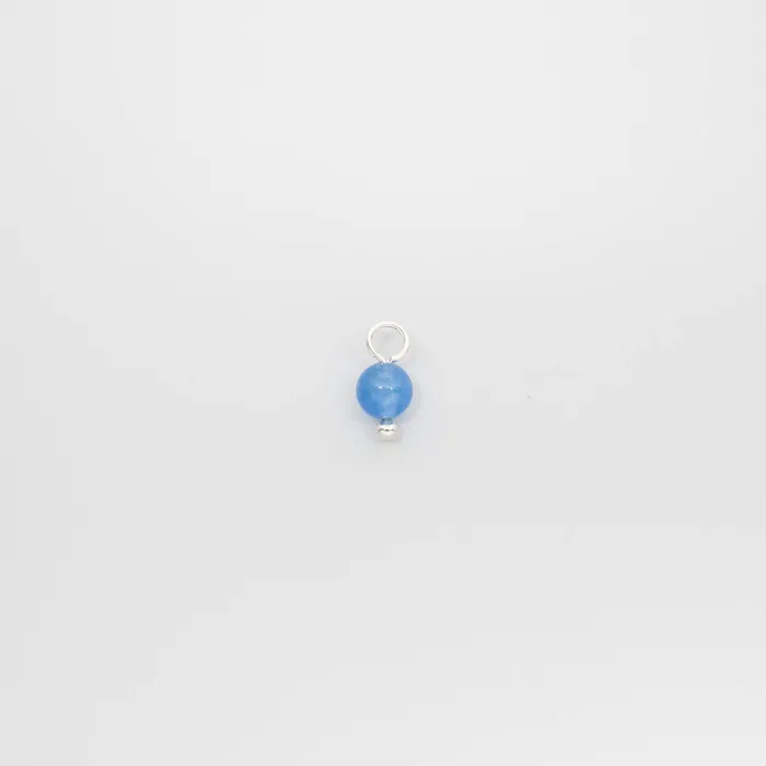 gemstone pearl hoop charms fejn DG Earrings