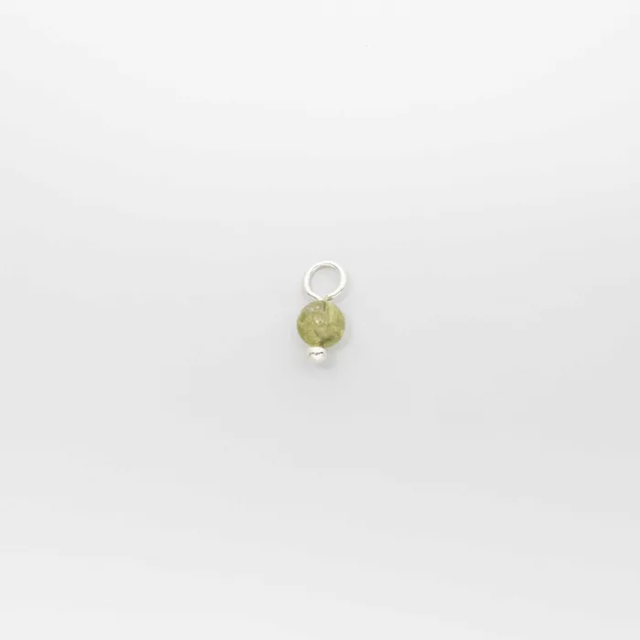 gemstone pearl hoop charms fejn DG Earrings
