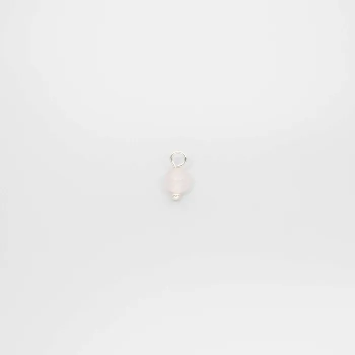 gemstone pearl hoop charms fejn DG Earrings