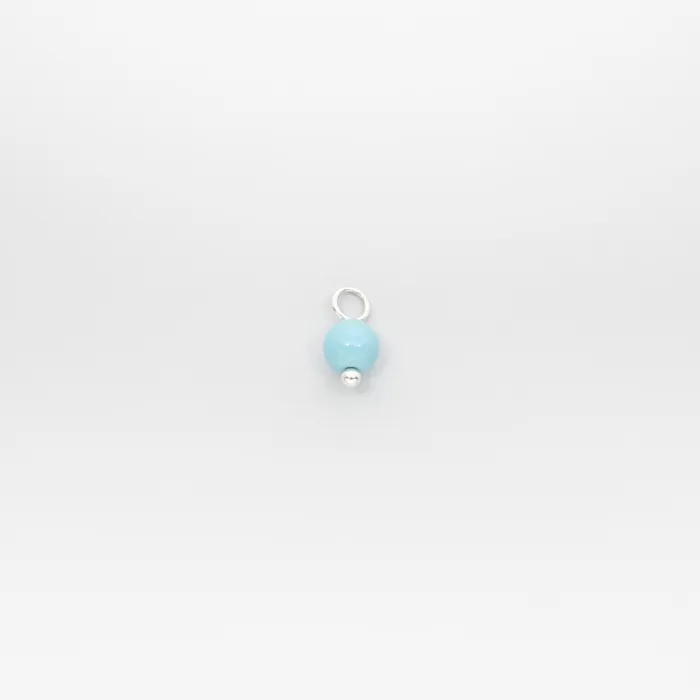 gemstone pearl hoop charms fejn DG Earrings