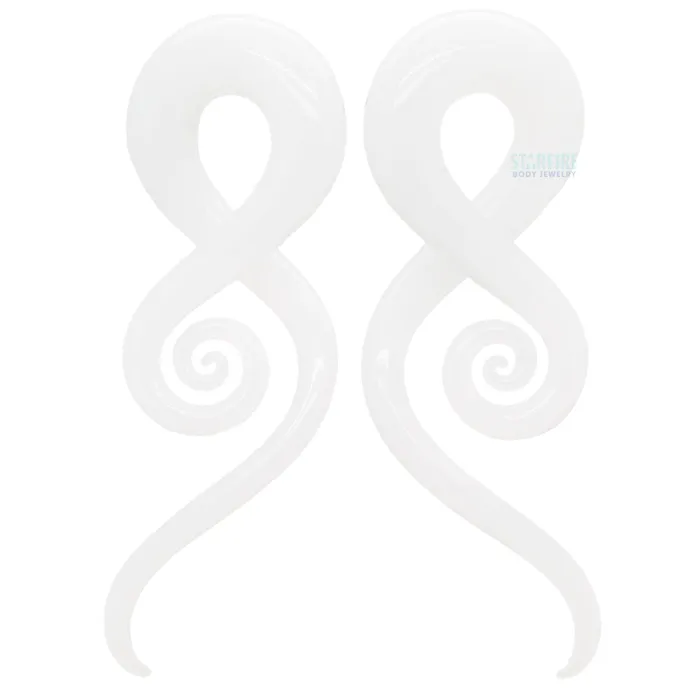 Glassheart Glass Heart Studio Earrings Glass Squids Milk