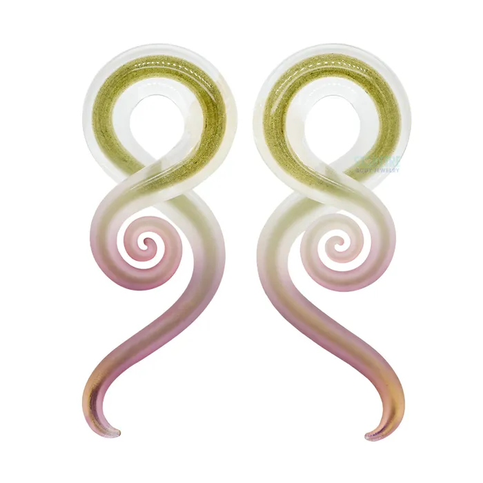 Glassheart Glass Heart Studio PreStyled Sets Glass Mini Squids Gold Tourmaline