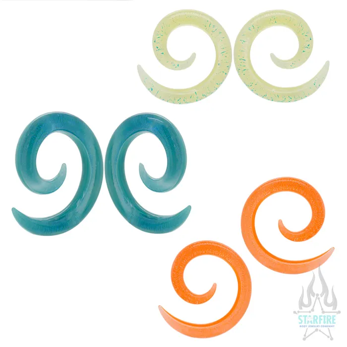 Gorilla Glass Earrings Mar Collection 2020 Dichroic Glass Spirals