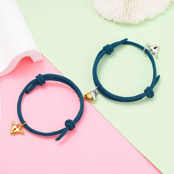 Half Heart Bracelets for Couples worldnetgifts Necklaces