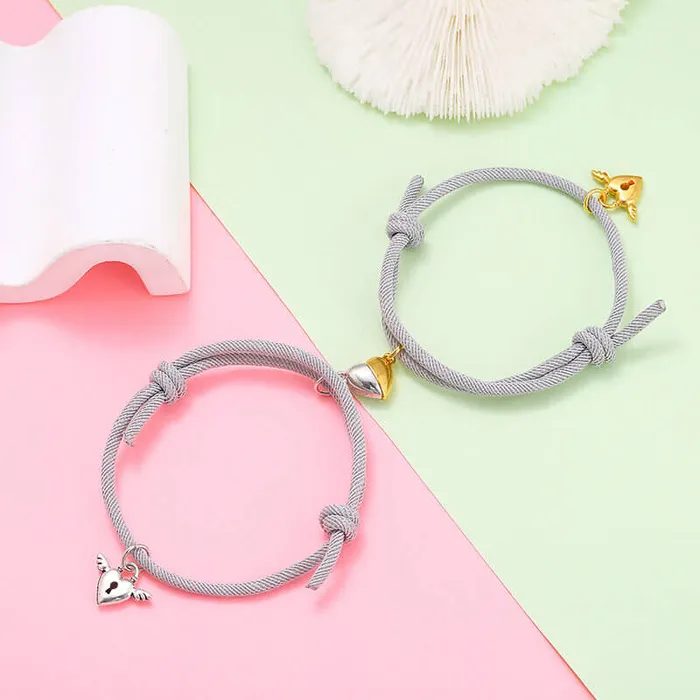 Half Heart Bracelets for Couples worldnetgifts Necklaces