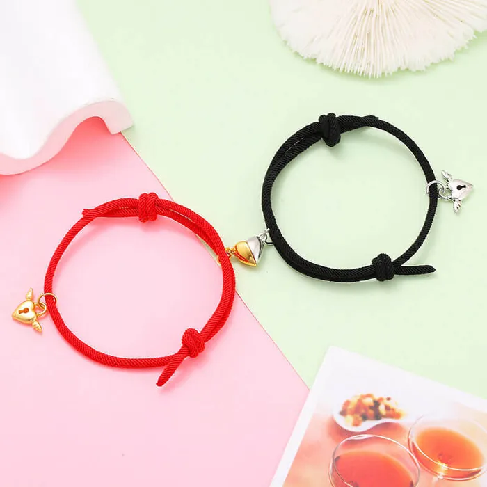 Half Heart Bracelets for Couples worldnetgifts Necklaces