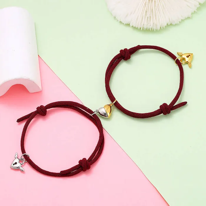 Half Heart Bracelets for Couples worldnetgifts Necklaces