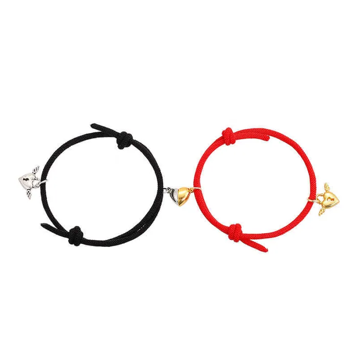 Half Heart Bracelets for Couples worldnetgifts Necklaces
