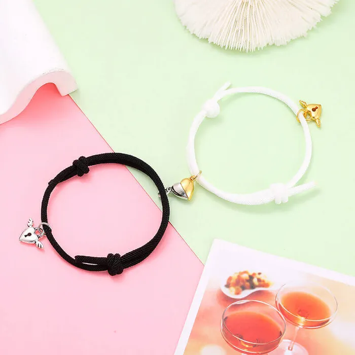 Half Heart Bracelets for Couples worldnetgifts Necklaces