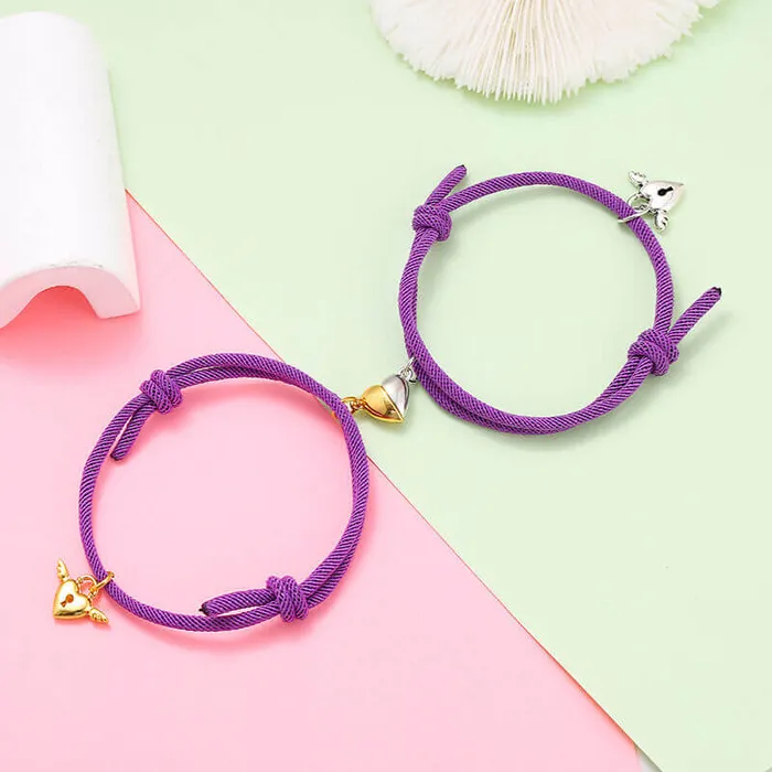 Half Heart Bracelets for Couples worldnetgifts Necklaces