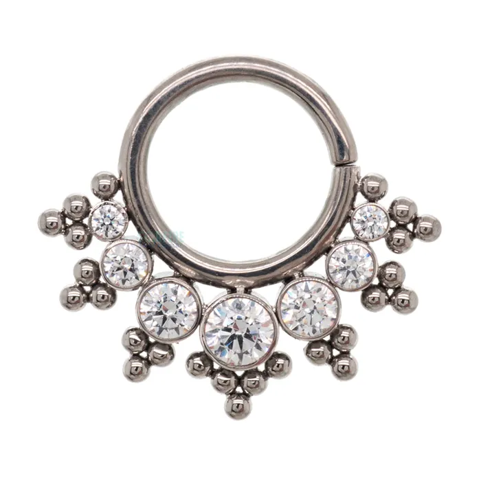 HSMRE Haute Couture Faceted Gem Seam Ring LeRoi Rings