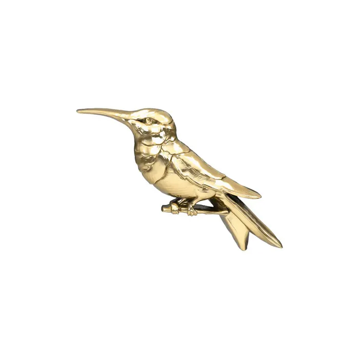 Hummingbird 2 Threaded End in Gold Anatometal Earrings