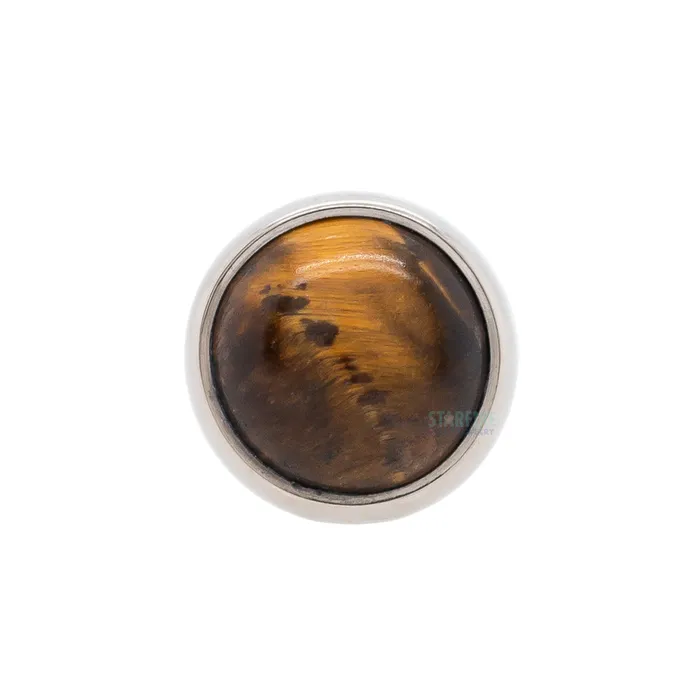 Industrial Strength IS Earrings 4mm BezelSet Natural Stone on Flatback
