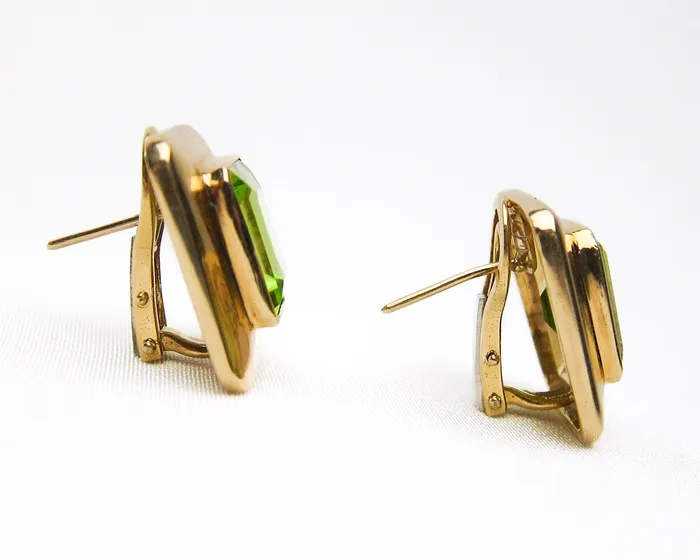 Isadoras C Earrings Circa 1970 Peridot Earrings