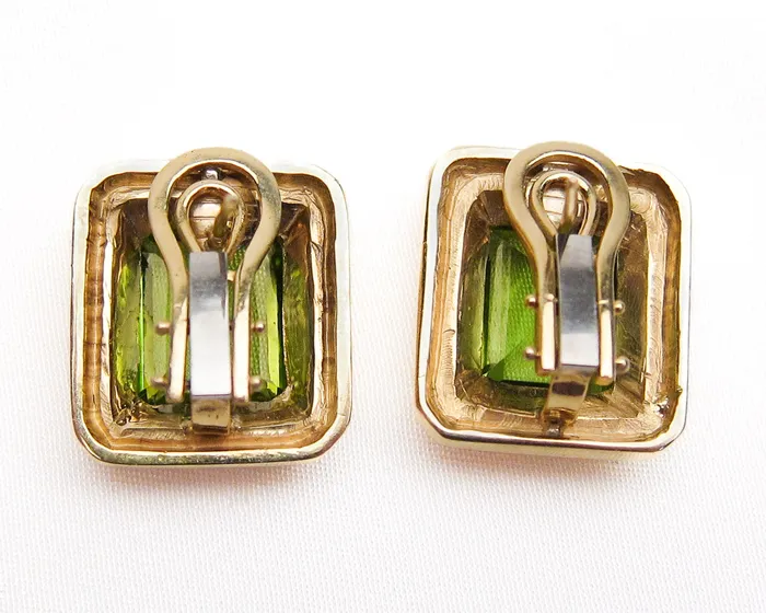 Isadoras C Earrings Circa 1970 Peridot Earrings