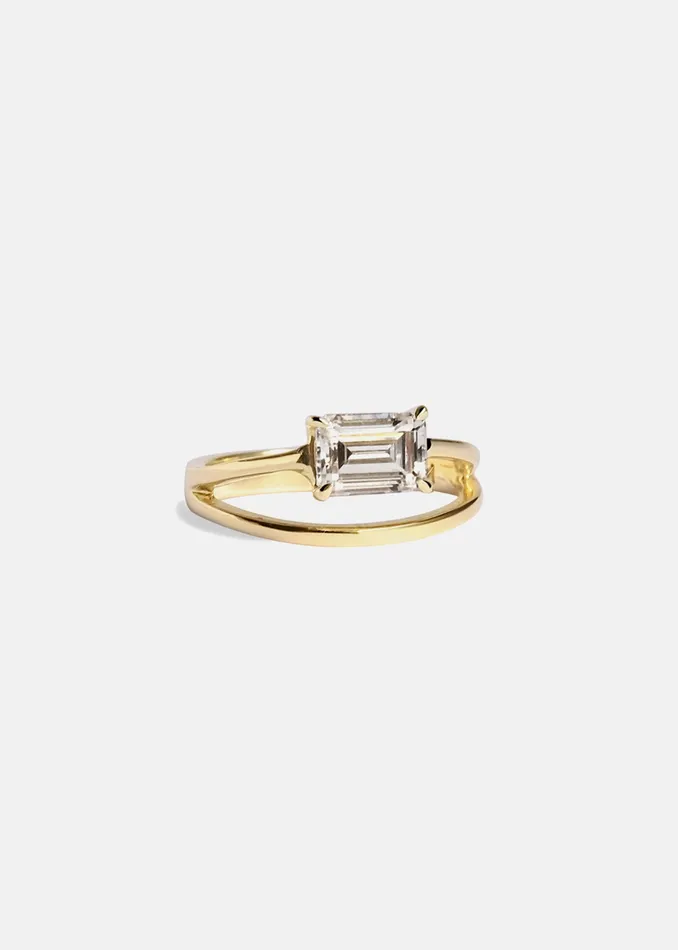 KATKIMfinejewelry Rings Emerald Sunset Ring