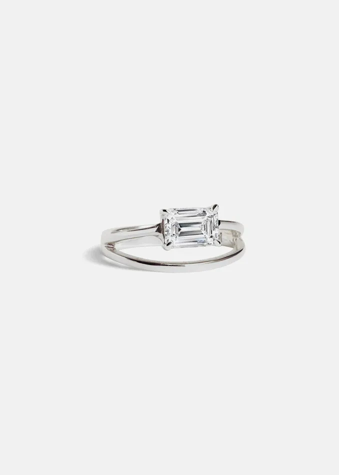 KATKIMfinejewelry Rings Emerald Sunset Ring