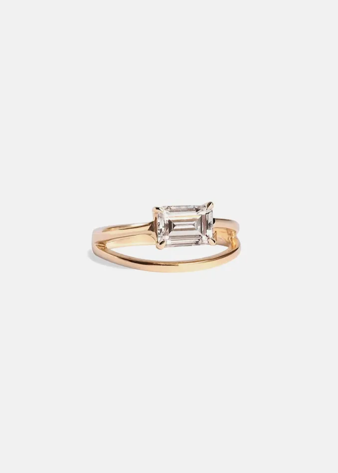 KATKIMfinejewelry Rings Emerald Sunset Ring