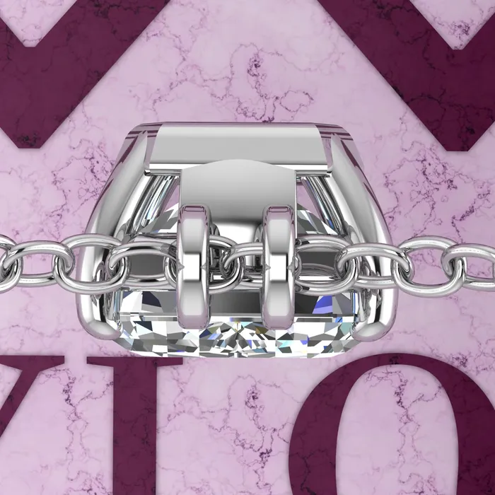 Leyloon Jewelry Necklaces 85 CT Medium Emerald Cut Solitaire Basket Moissanite Necklace D Color
