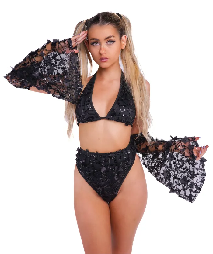 Midnight Butterfly Blossom Set 3 pc THE LUMI SHOP Earrings