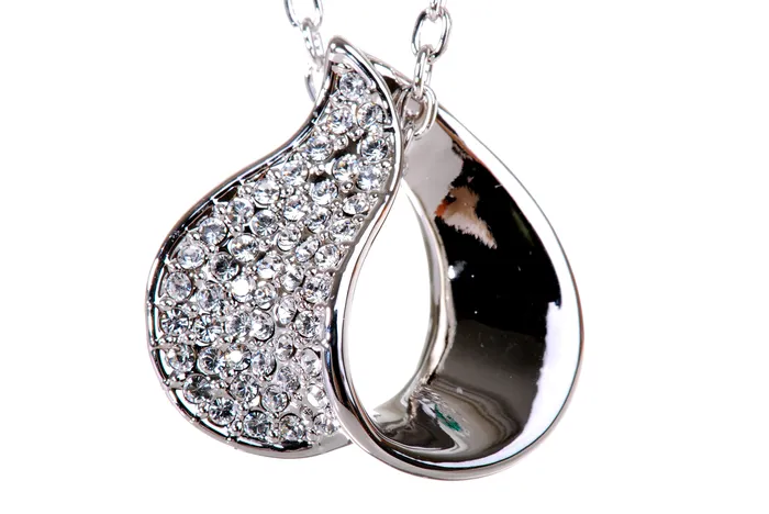 N7132 Elegant Loop Rhodium Plated Swarovski Crystal Pendant Necklace Red Necklaces N7132 Elegant Loop Rhodium Plated Swarovski Crystal Pendant Necklace Red Necklaces