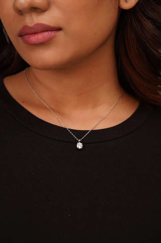 Necklaces Attrangi Real Looking 90 Cents Round Pendant