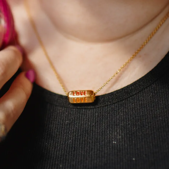 Necklaces Love is All Around Necklace Rainbow Lily Charmed