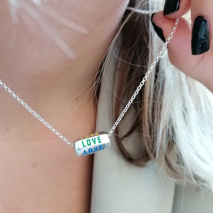 Necklaces Love is All Around Necklace Rainbow Lily Charmed