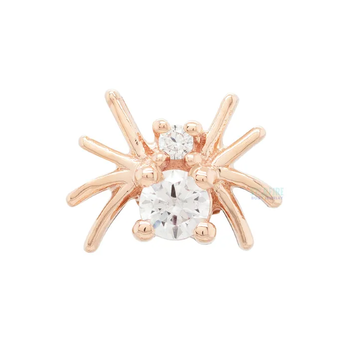 Necklaces Octo Threaded End in Gold with White CZs Body Vision BVLA