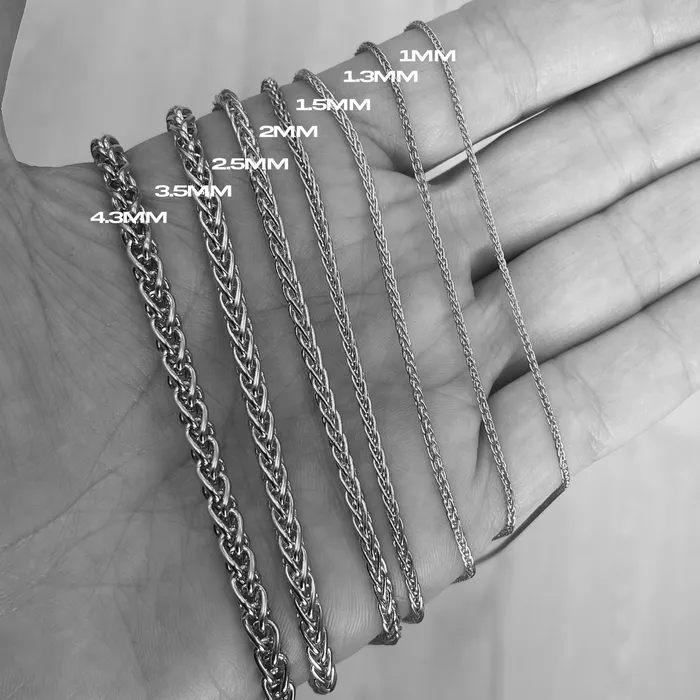 Necklaces Saints Gold 20MM Wheat Chain Necklaces Saints Gold 20MM Wheat Chain