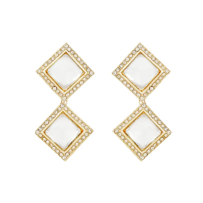 Necklaces Teejh Moksha Light Gold Uncut Stone Necklace Set Teejh