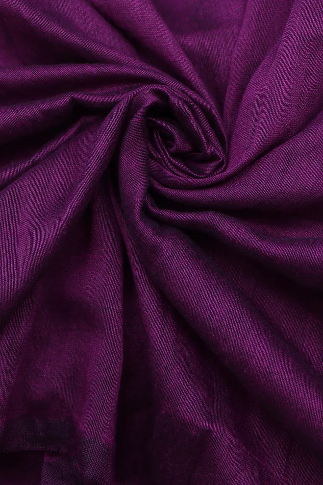 Necklaces Teejh Teejh Raisin Purple and Grey Mulmul Cotton Saree