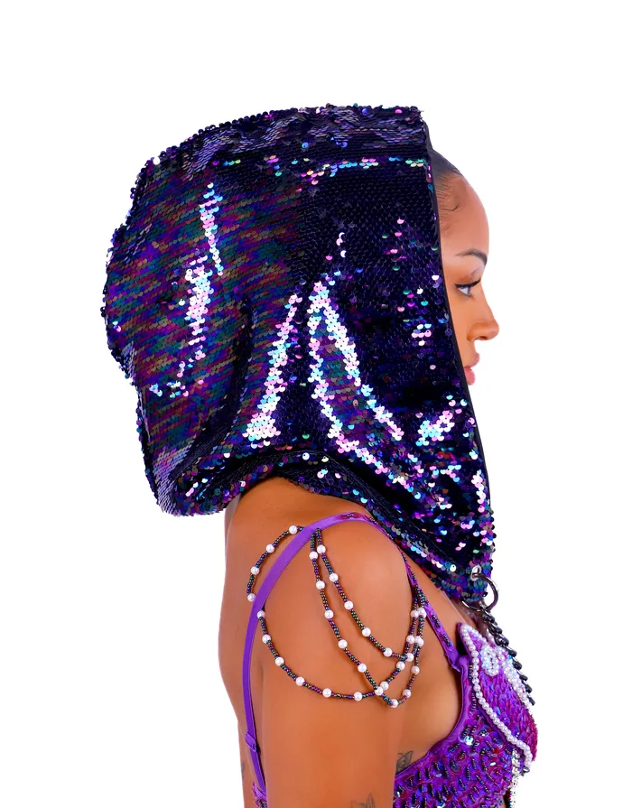 Necklaces THE LUMI SHOP Amethyst Sequin Hood