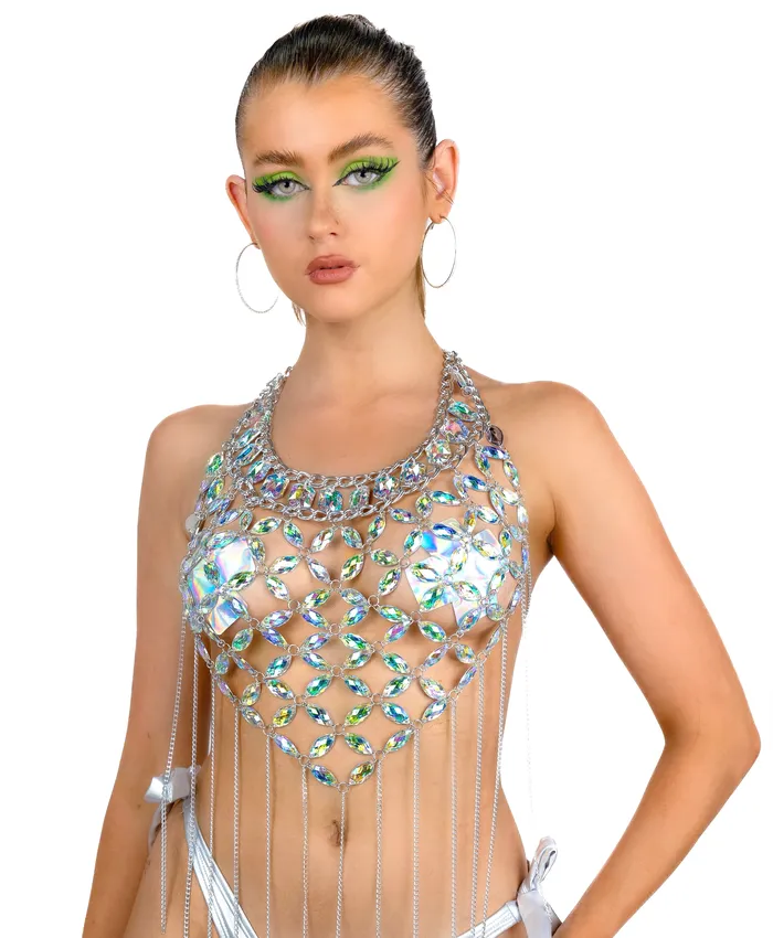 Necklaces THE LUMI SHOP Mermaid Iridescent Jewelry Top
