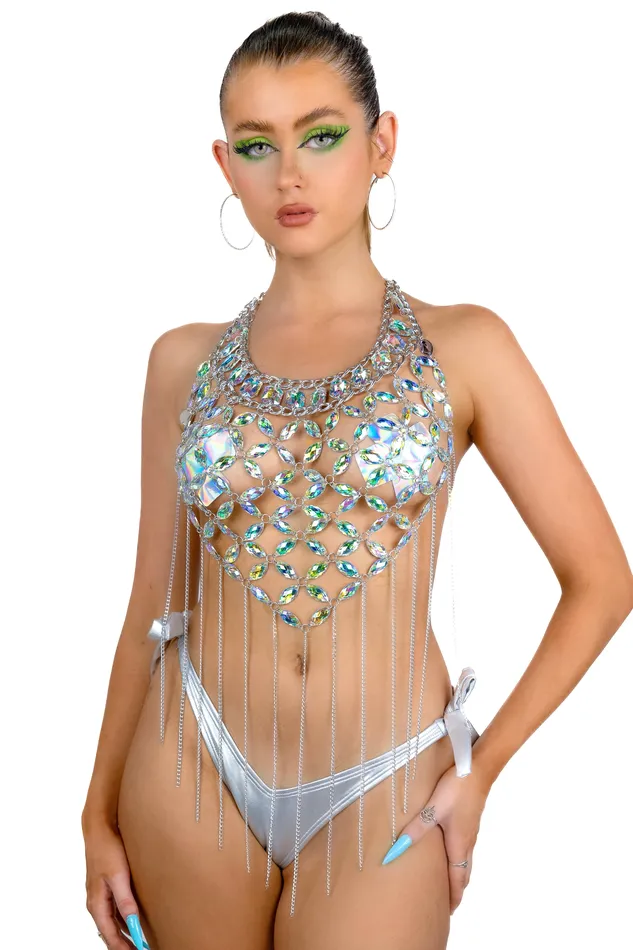Necklaces THE LUMI SHOP Mermaid Iridescent Jewelry Top