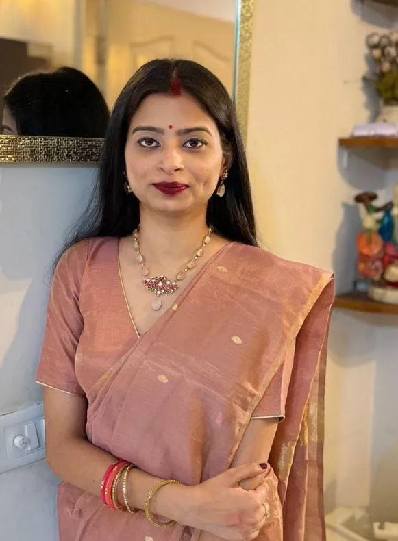 Niharika Rose Quartz Indian Necklace Set Attrangi Necklaces