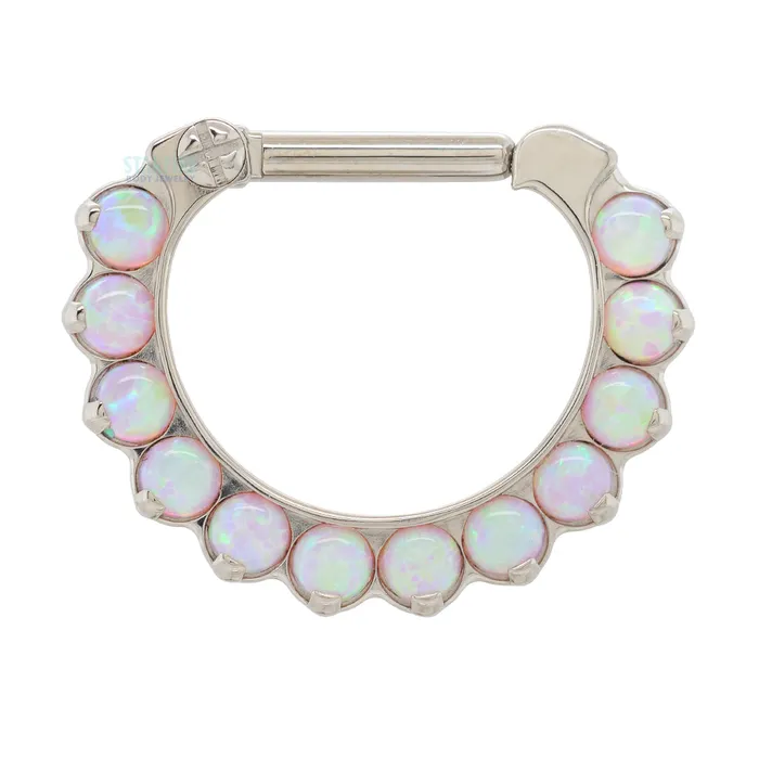 Odyssey Clicker 7 with Opals 14 ga 14 post Industrial Strength IS Necklaces Odyssey Clicker 7 with Opals 14 ga 14 post Industrial Strength IS Necklaces