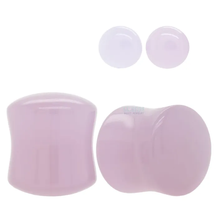 Oracle Body Jewelry Earrings Stone Plugs Lilac Quartz