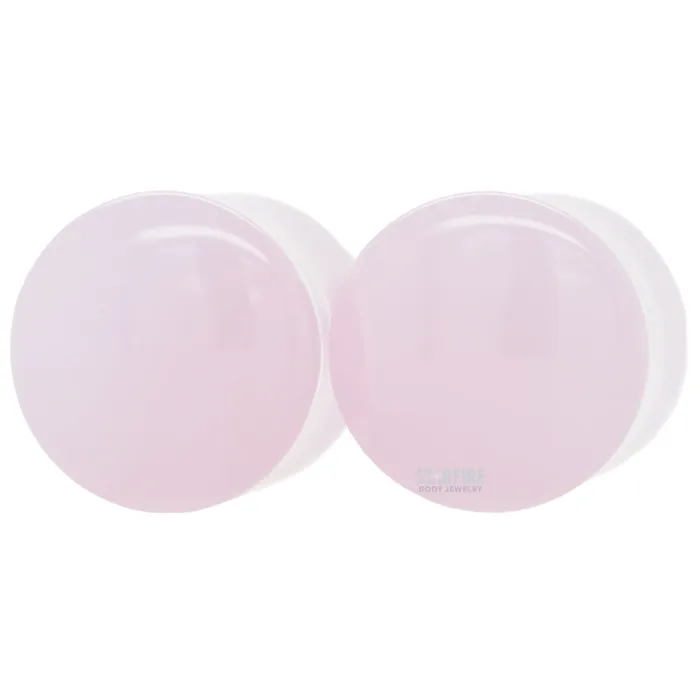 Oracle Body Jewelry Earrings Stone Plugs Lilac Quartz