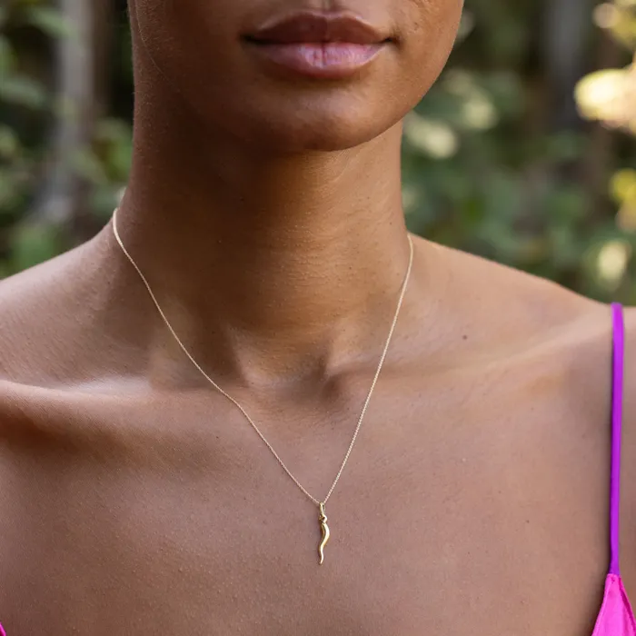 PreStyled Sets Vintage Italian Cornicello 18k Gold Charm