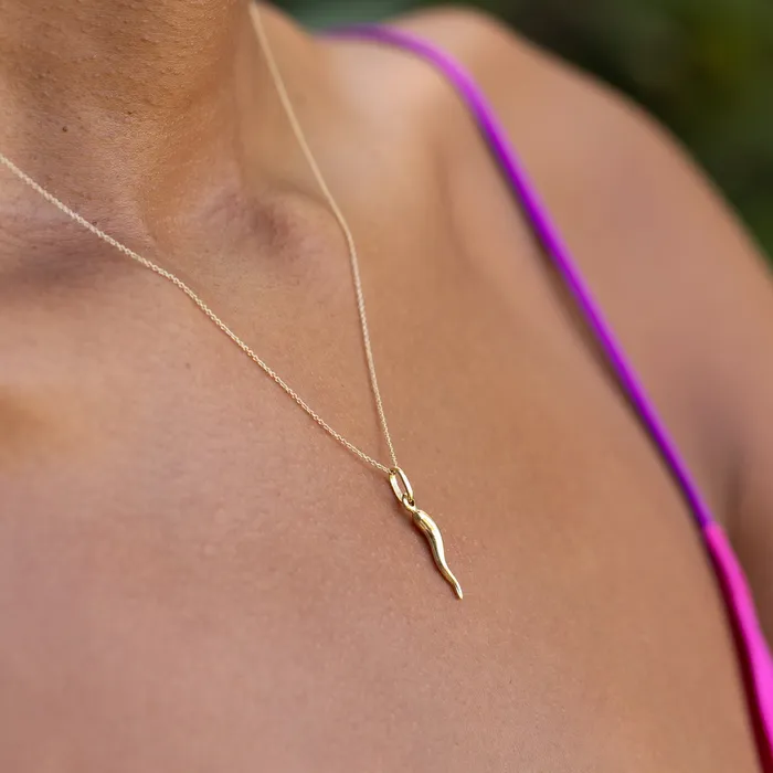 PreStyled Sets Vintage Italian Cornicello 18k Gold Charm
