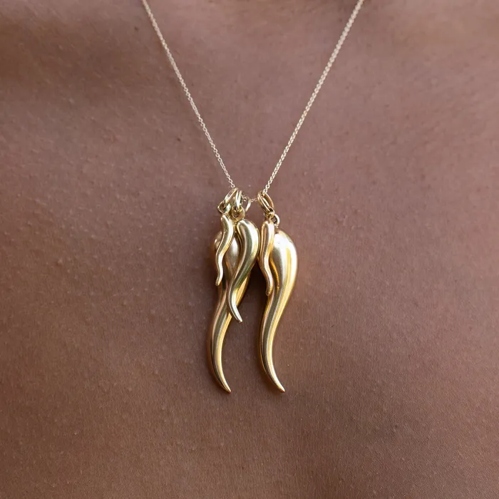 PreStyled Sets Vintage Italian Cornicello 18k Gold Charm