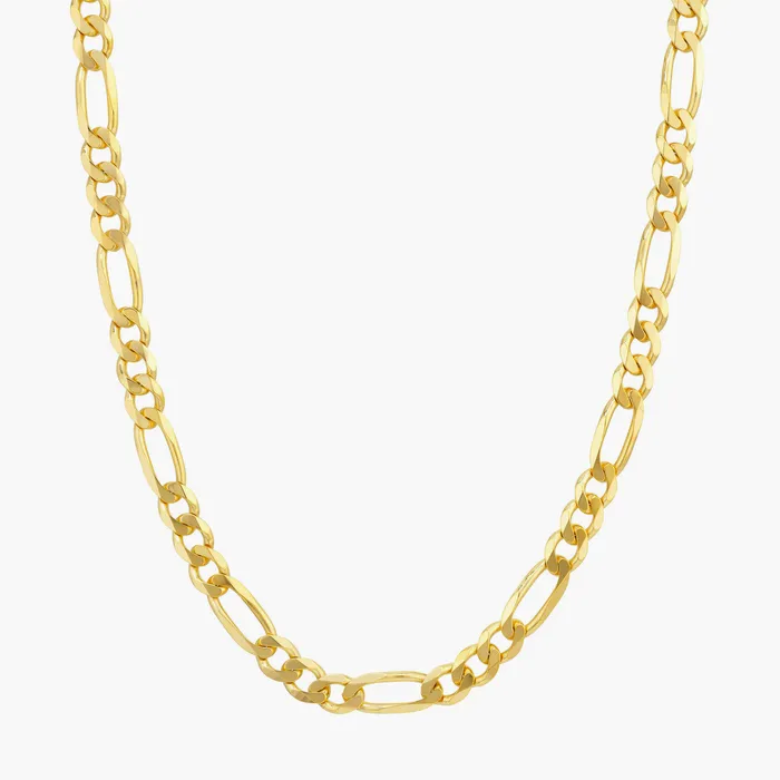 Proclamation Jewelry 8mm Figaro Chain 14k Yellow Gold Necklaces