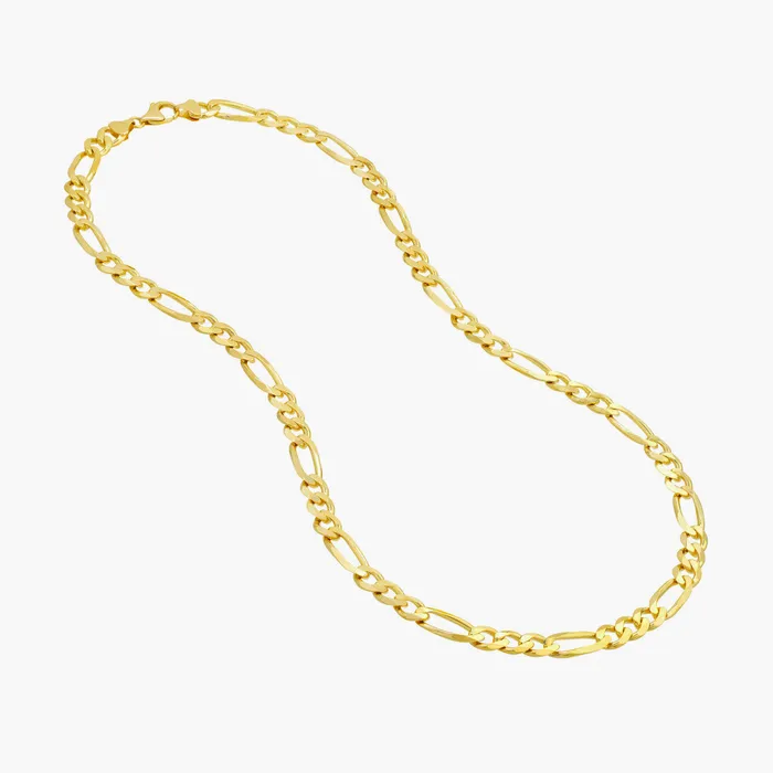 Proclamation Jewelry 8mm Figaro Chain 14k Yellow Gold Necklaces