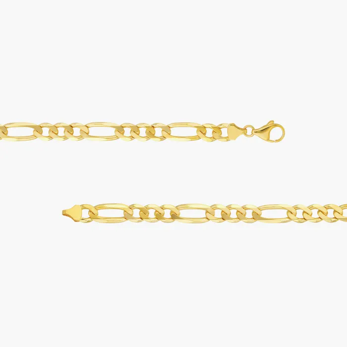 Proclamation Jewelry 8mm Figaro Chain 14k Yellow Gold Necklaces