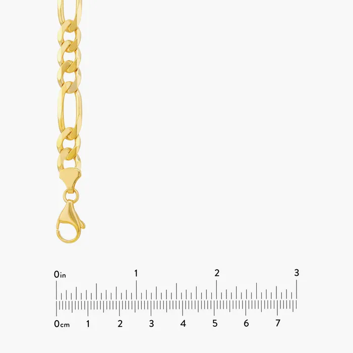 Proclamation Jewelry 8mm Figaro Chain 14k Yellow Gold Necklaces